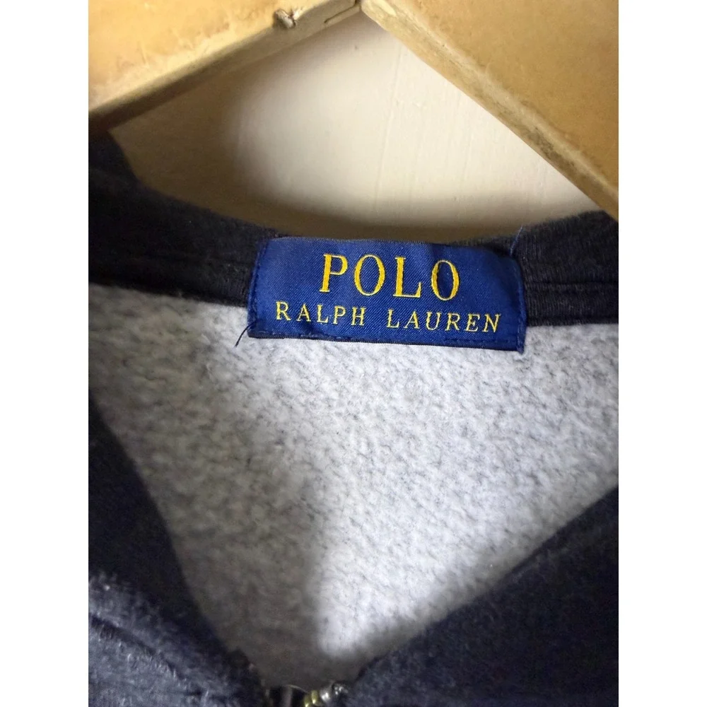 Polo Ralph Lauren Full Zip Hoodie Jacket Mens S Gray Fleece